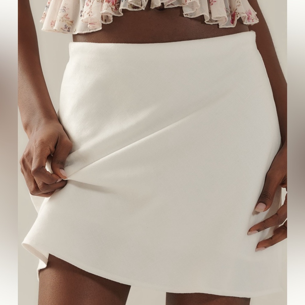 Anthropologie Linen Skirt